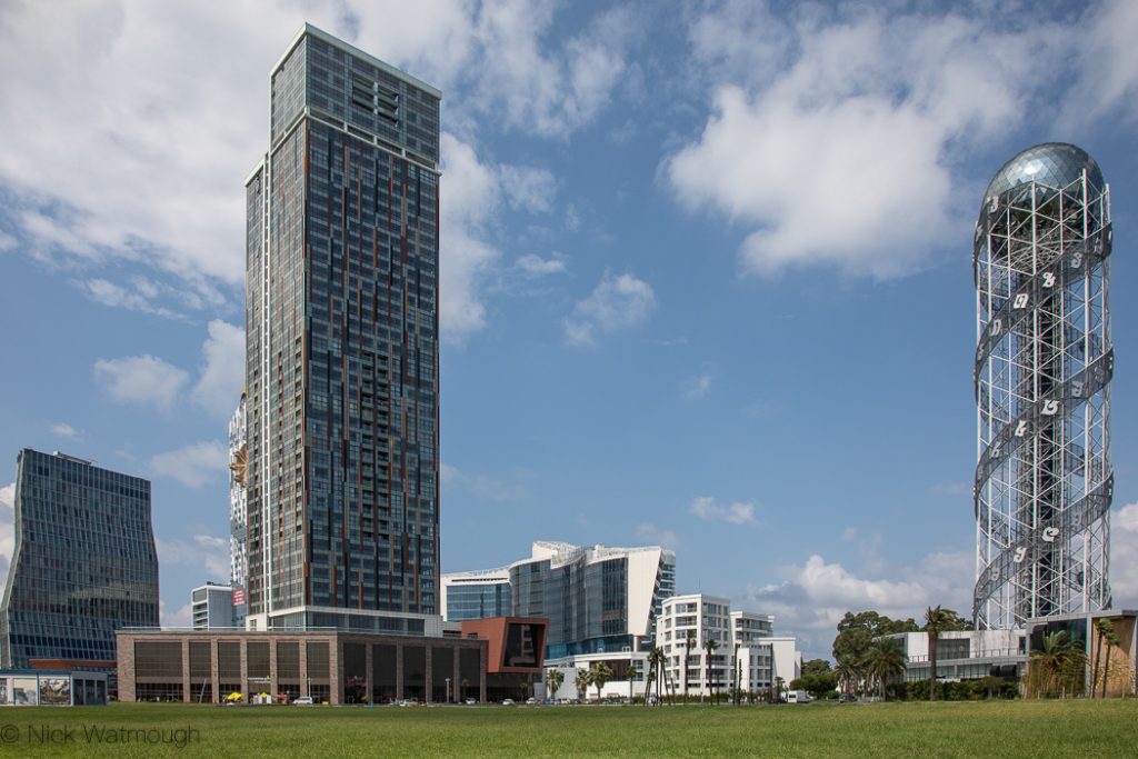 Ferris Wheel Field, Alphabet Tower, Batumi, Georgia August 2019